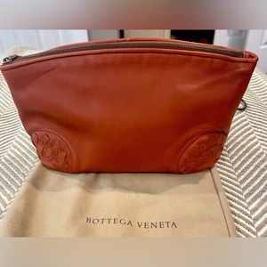 Bottega Veneta authentic  leather cosmetic bag